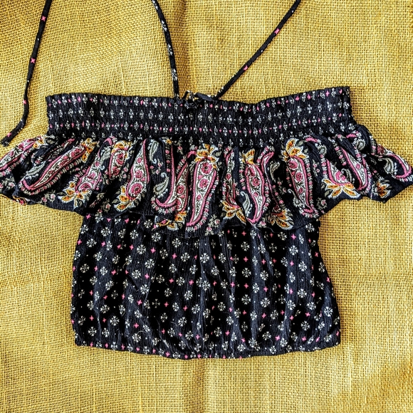 Cute Sweet Summer Hippie Vibes Ruffle Crop Top Fun - Picture 13 of 14
